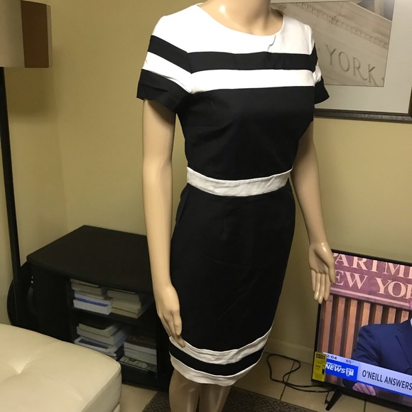 Color block body con pencil dress - Picture 2 of 5